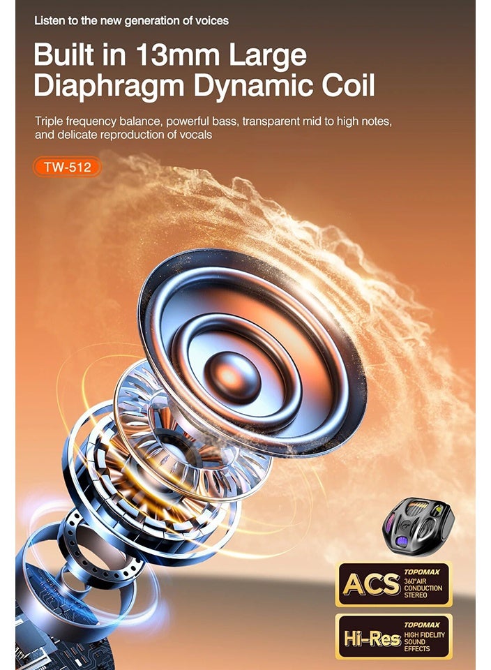 Apple & Huawei Compatible Wireless Bluetooth Headset, Ultra-Low Latency Technology, HiFi High-Fidelity Clarity, Deeper Bass Boosted, Precise Vocal Delivery, Rich Audio Details, Universal Smartphone Earphones - Image 5